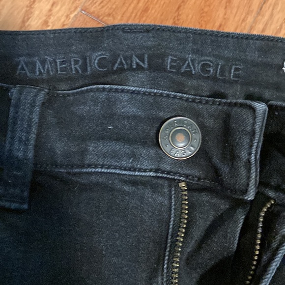 Hand painted white face drawing Matisse Picasso style on black American Eagle 10 - Picture 8 of 10